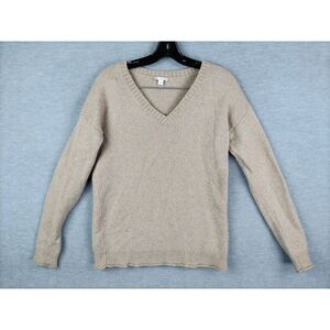 Gap Womens Sweater Large Brown Knit Wool Blend‎ Pullover Cabincore Cozy Capsule